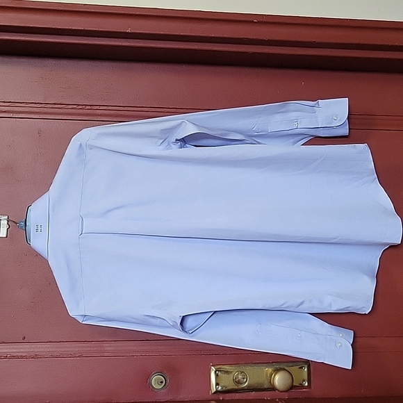 STRAFFORD PERFORMANCE CLASSIC FIT BLUE SHIRT SIZE 15 1/2 (34-35) - Picture 9 of 15